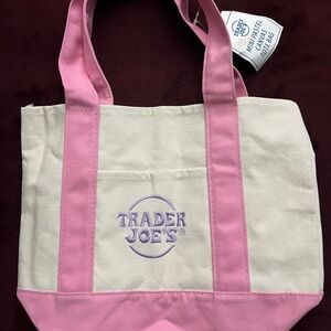 Pink and Cream Tote Bag
